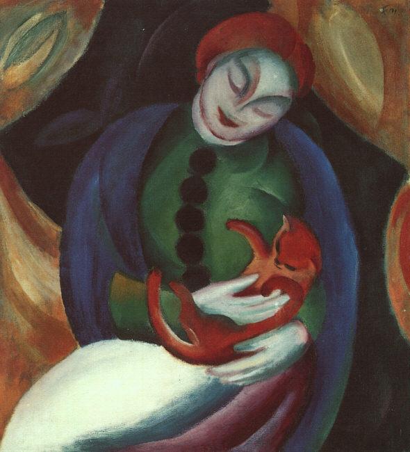 Franz Marc Girl with Car II France oil painting art